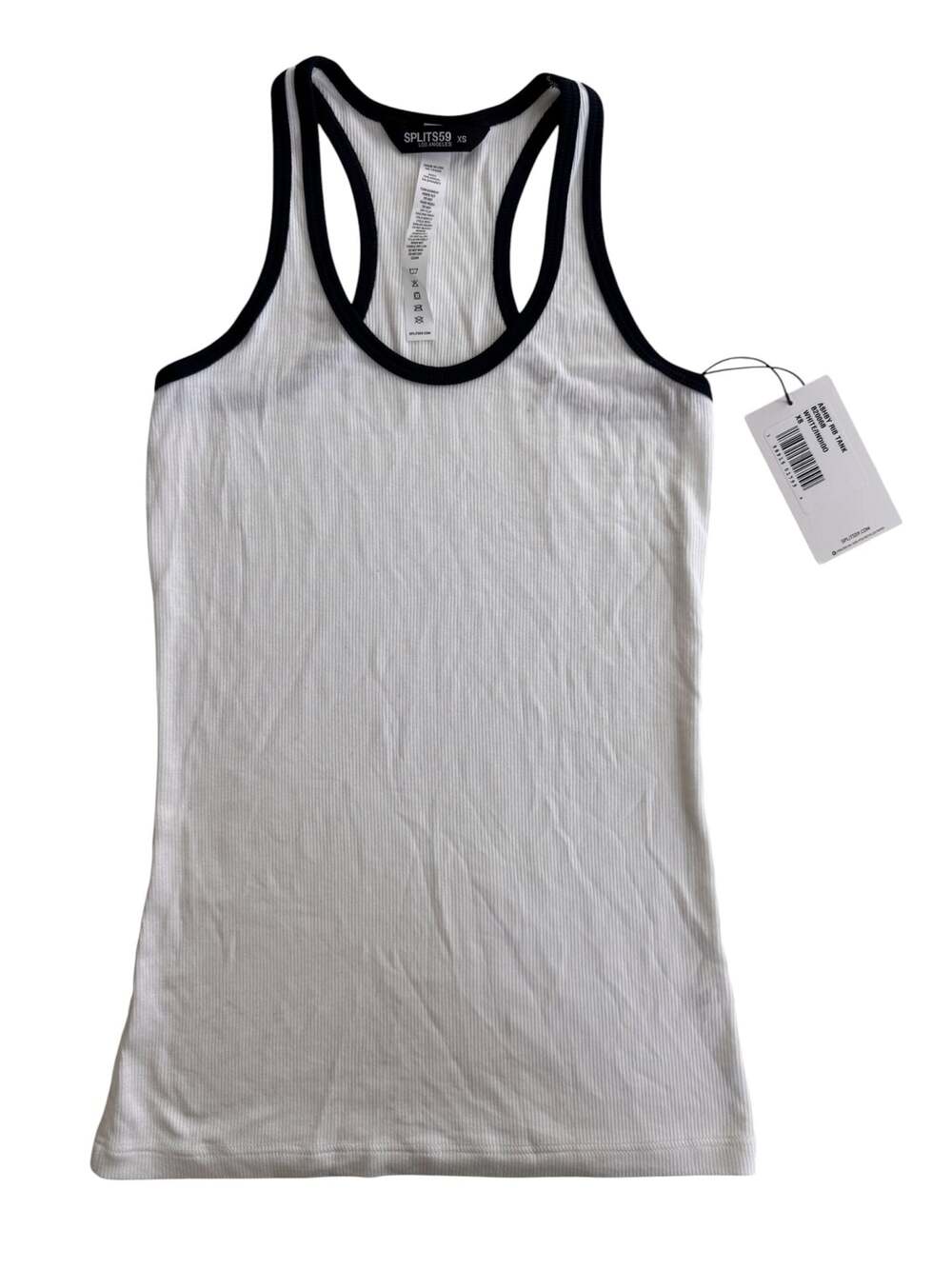 Splits59 Ashby Rib Tank White/Indigo XS